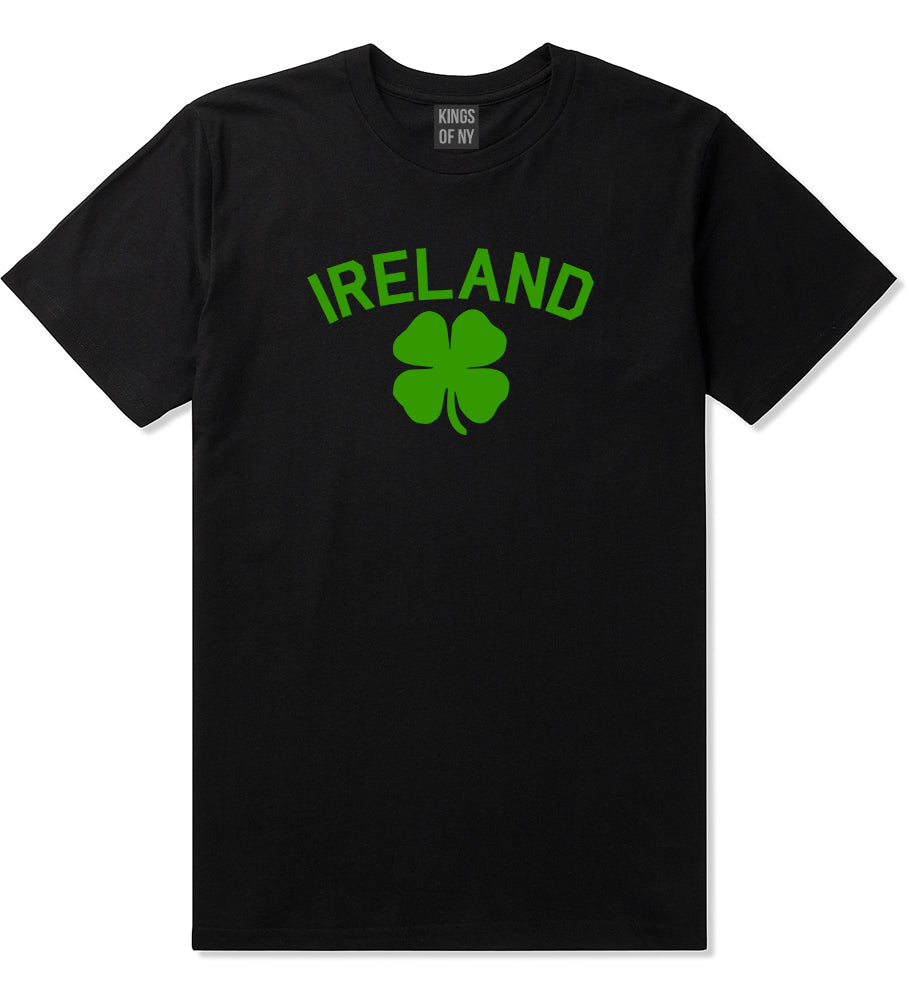 Ireland Shamrock St Paddys Day Mens T Shirt Black