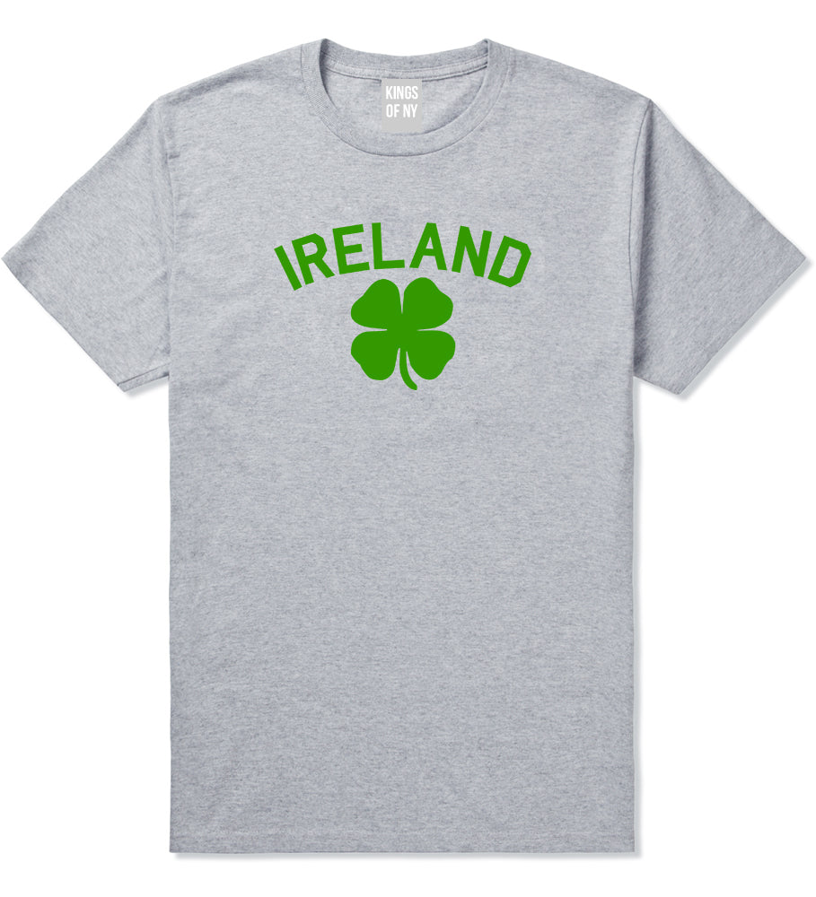 Ireland Shamrock St Paddys Day Mens T Shirt Grey