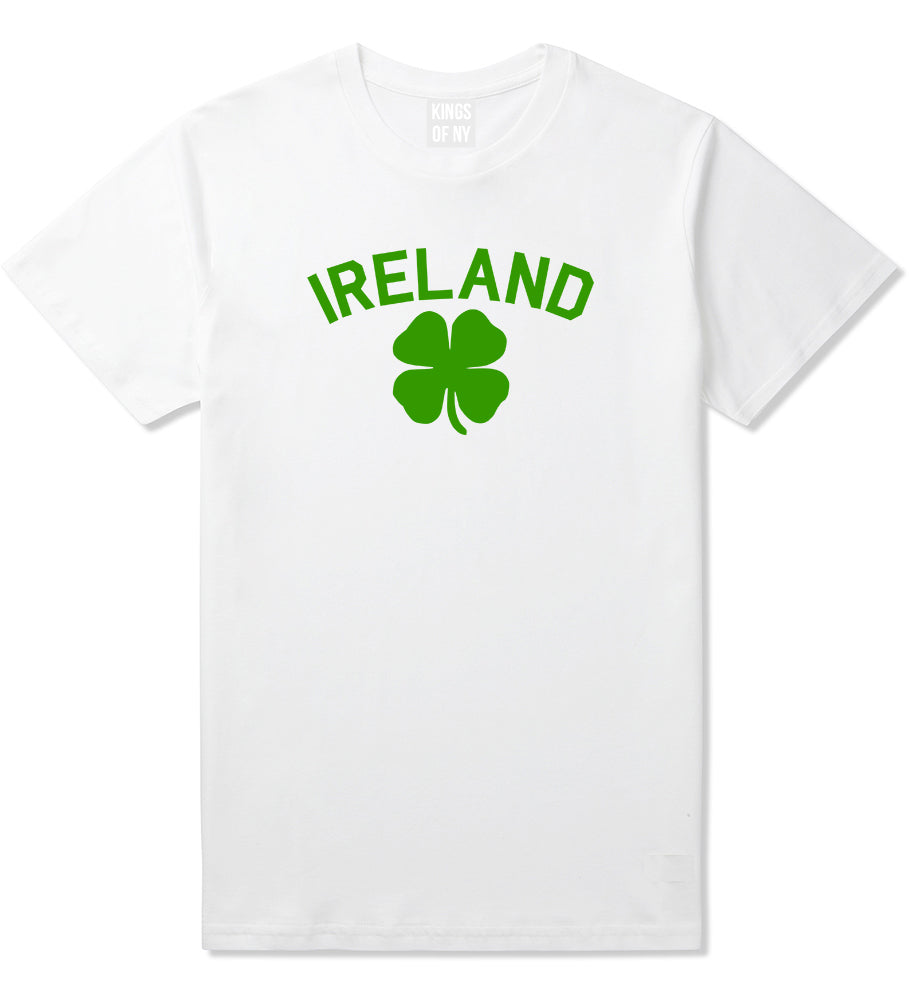 Ireland Shamrock St Paddys Day Mens T Shirt White