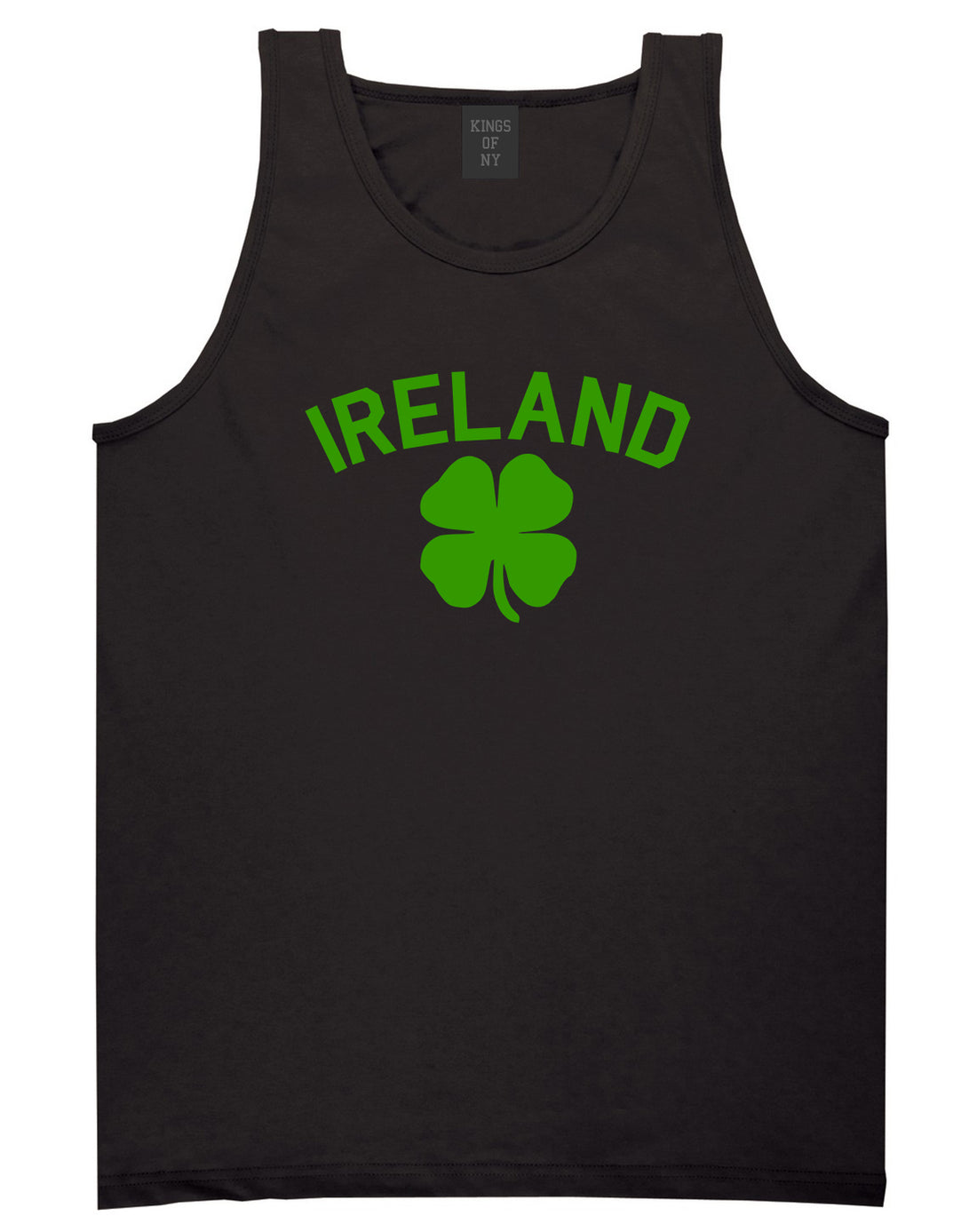 Ireland Shamrock St Paddys Day Mens Tank Top Shirt Black