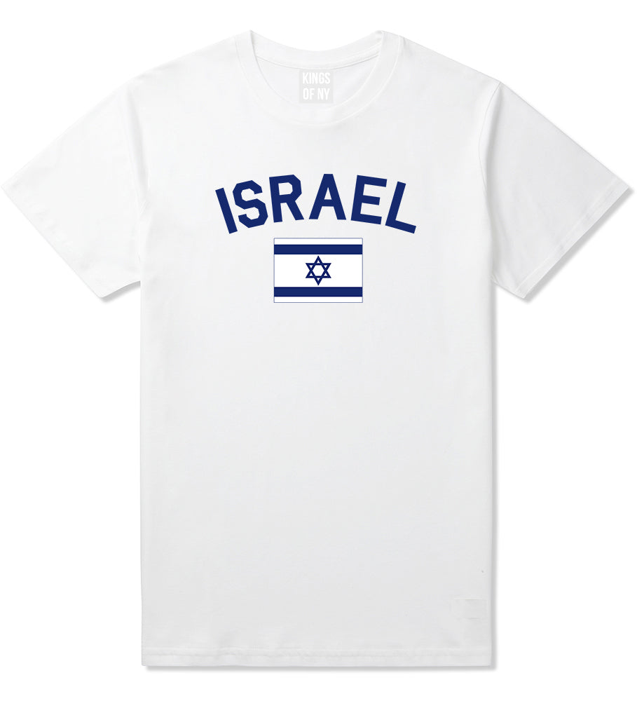 Israel With Israeli Flag Star Mens T Shirt White
