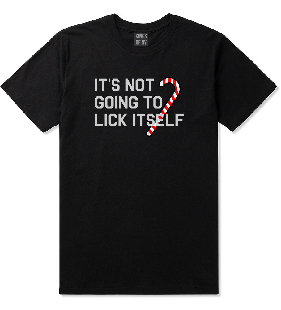 Its Not Going To Lick Itself Christmas Mens T Shirt Black