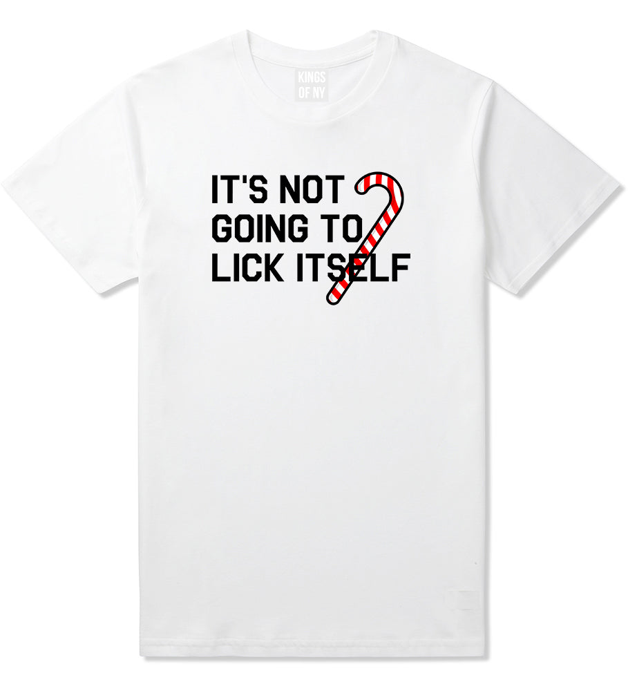Its Not Going To Lick Itself Christmas Mens T Shirt White