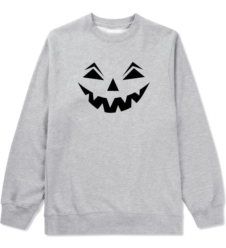 Jack-o-lantern Pumpkin Face Halloween Crewneck Sweatshirt