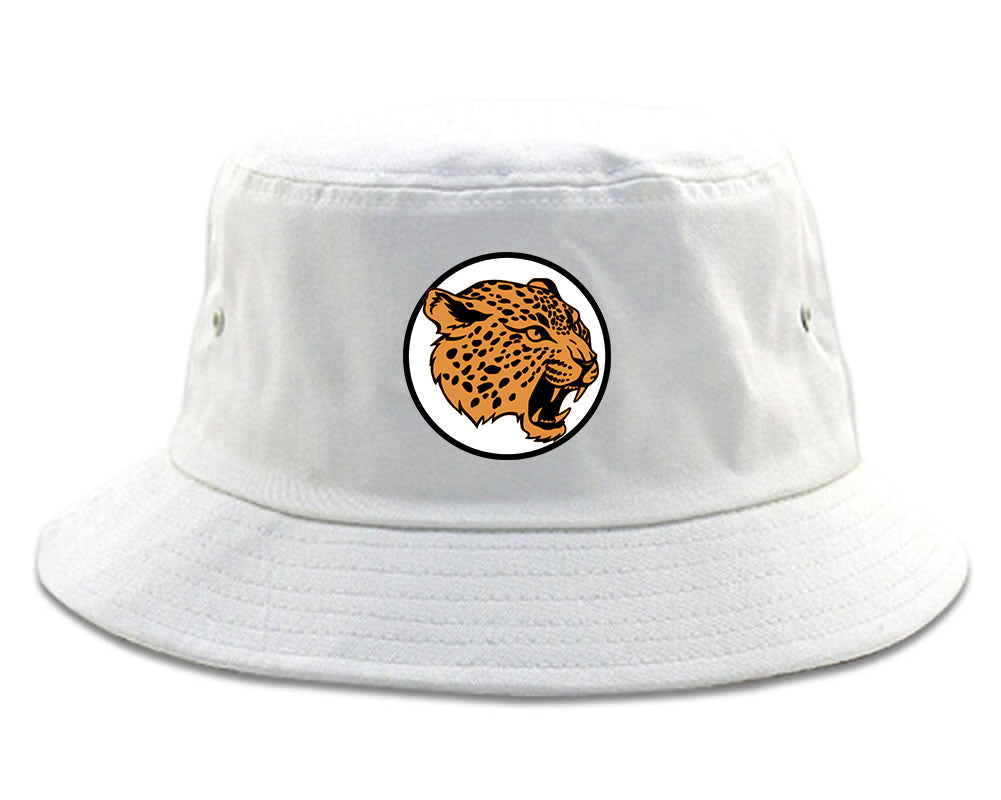 Jaguar Print Mens Snapback Hat White