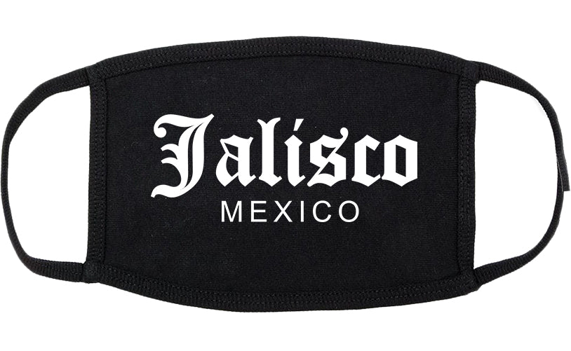 Jalisco Mexico Cotton Face Mask Black