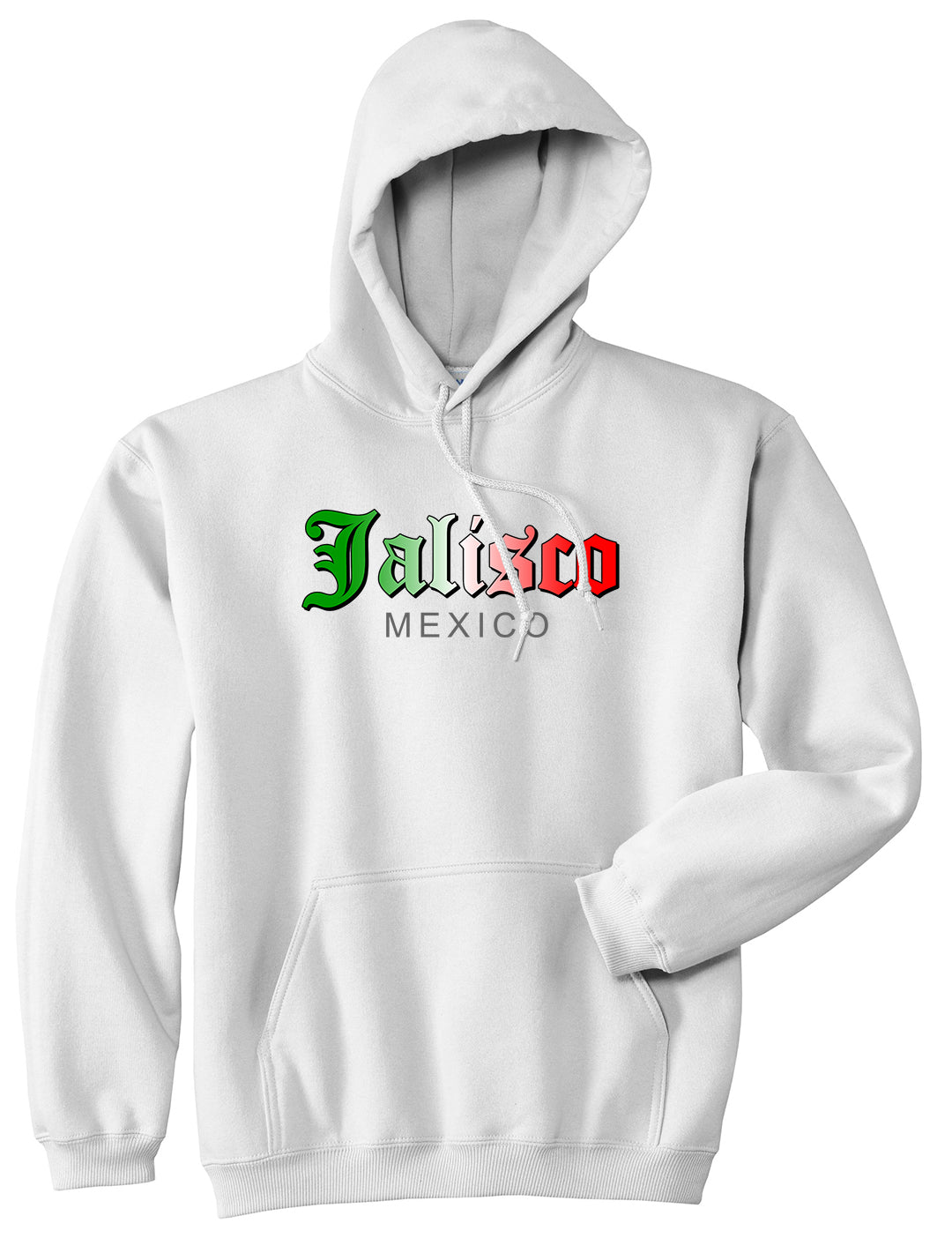 Jalisco Mexico Mens Pullover Hoodie White