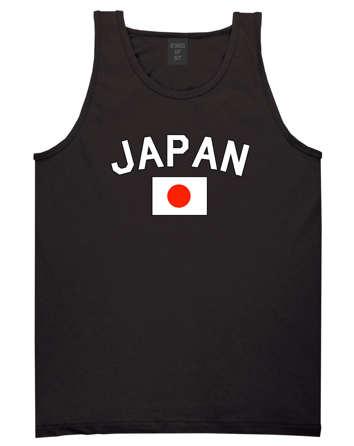 Japan With Japanese Flag Mens Tank Top Shirt by Kings Of NY