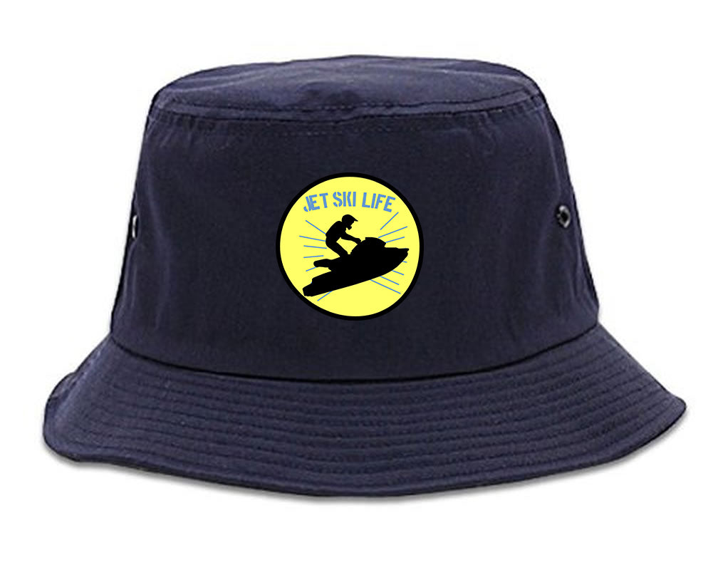 Jetski Jet Ski Life Mens Snapback Hat Navy Blue