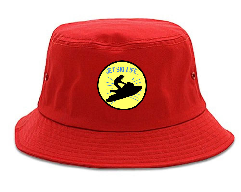 Jetski Jet Ski Life Mens Snapback Hat Red