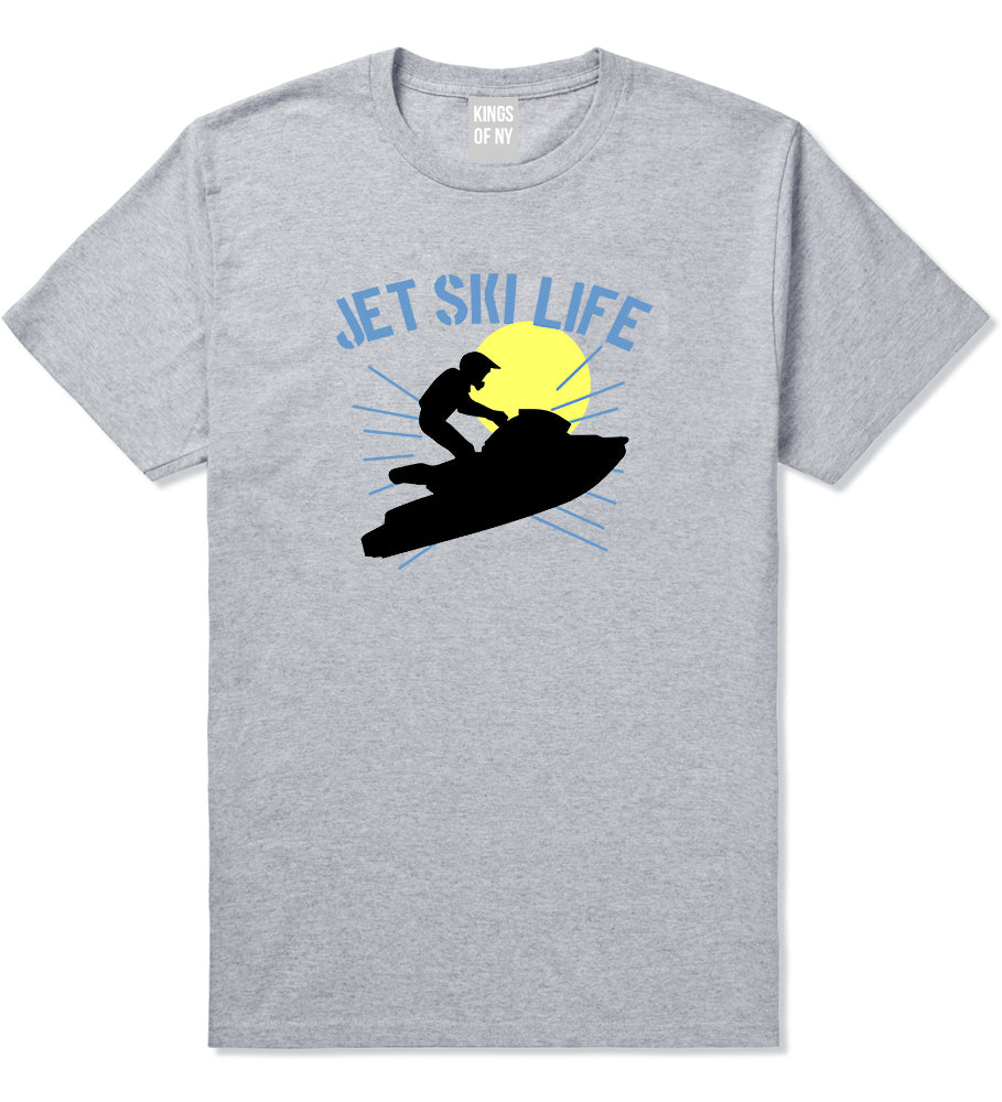 Jetski Jet Ski Life Mens T Shirt Grey