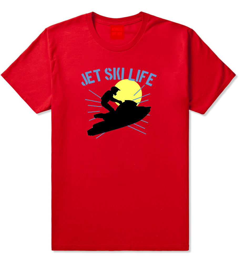 Jetski Jet Ski Life Mens T Shirt Red