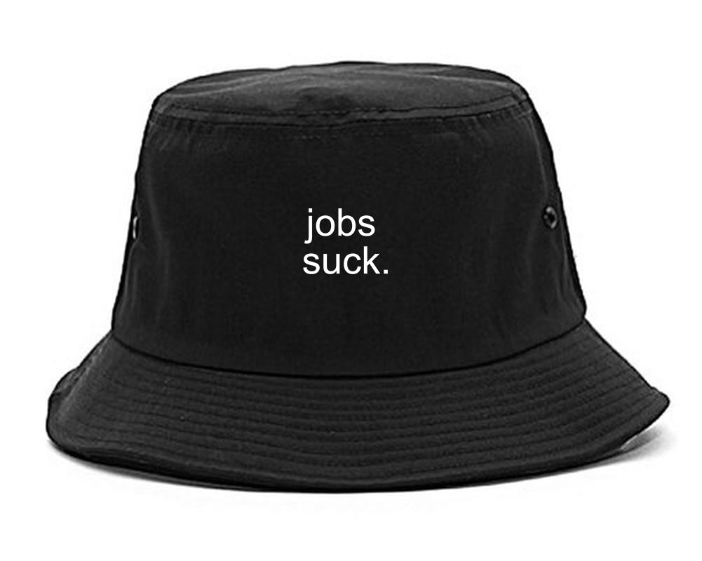 Jobs_Suck Black Bucket Hat