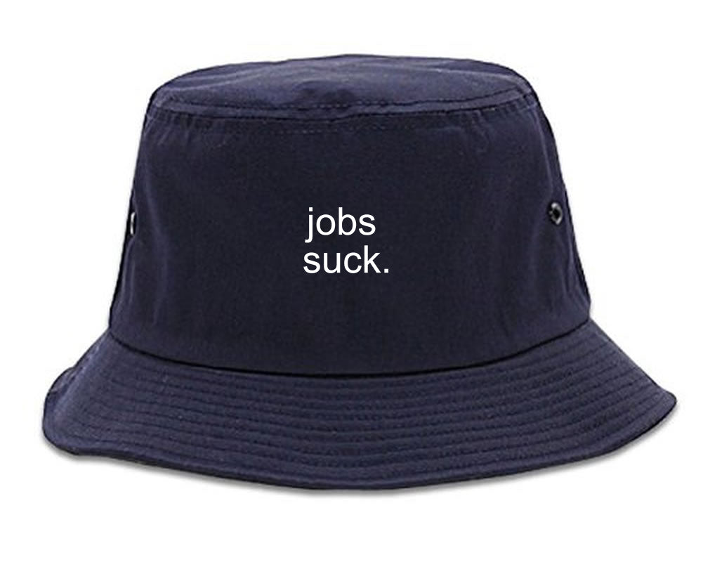 Jobs_Suck Blue Bucket Hat