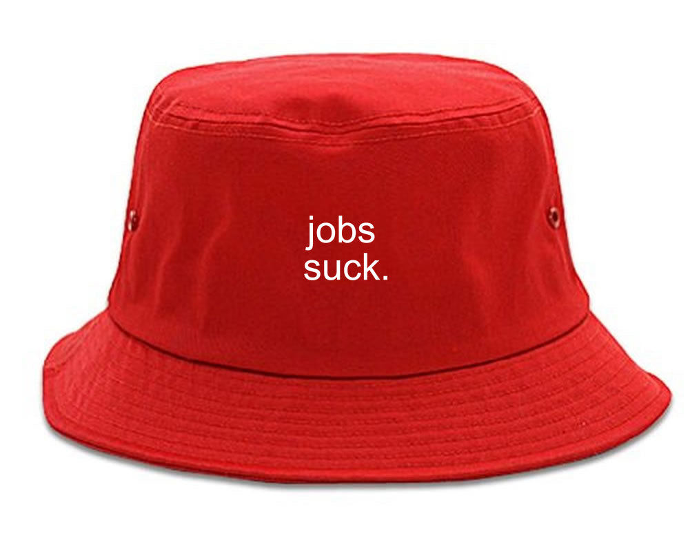 Jobs_Suck Red Bucket Hat
