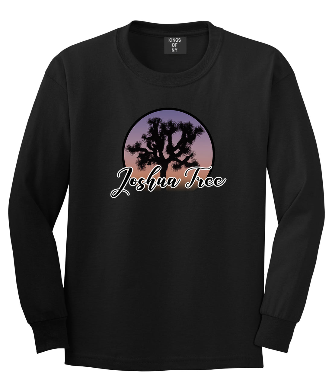 Joshua Tree Mens Long Sleeve T-Shirt Black