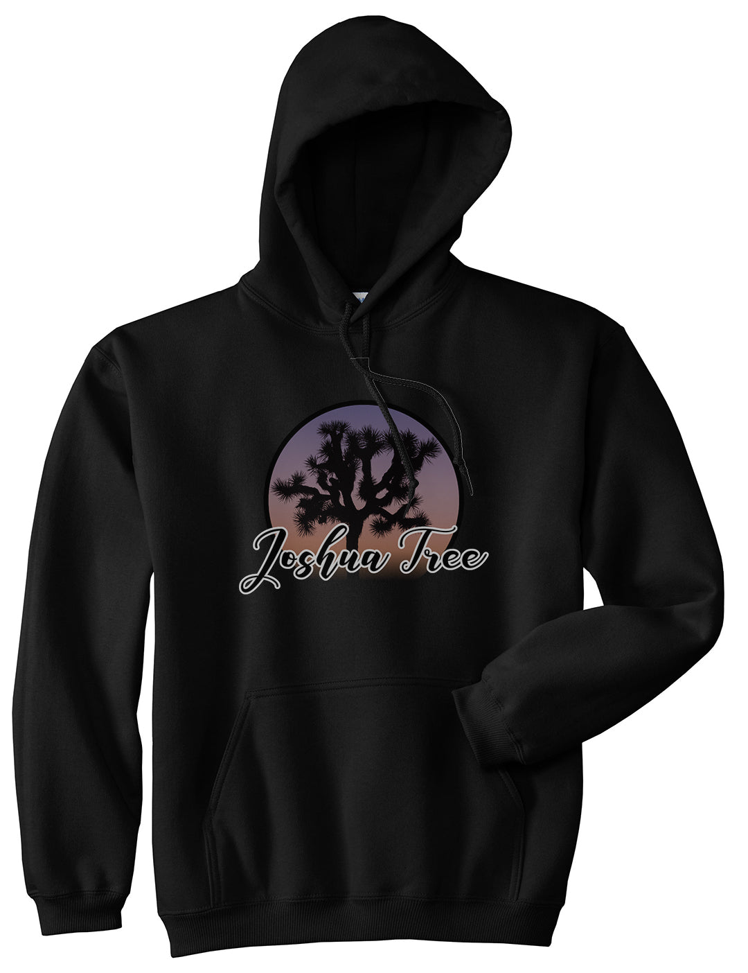 Joshua Tree Mens Pullover Hoodie Black