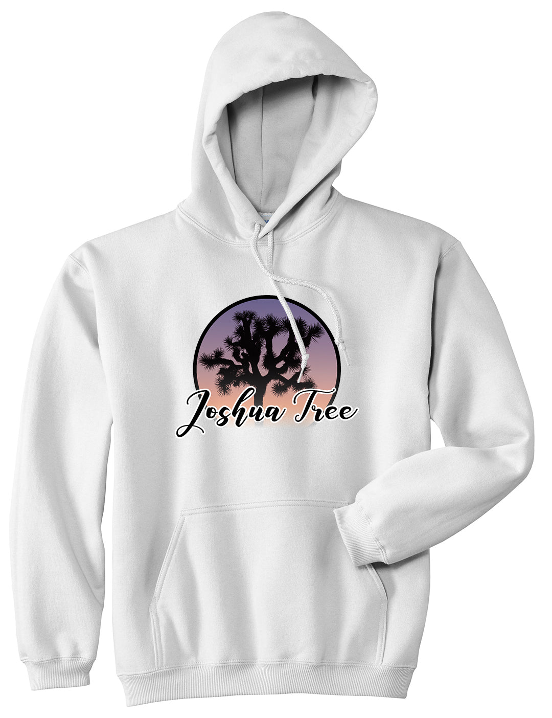 Joshua Tree Mens Pullover Hoodie White