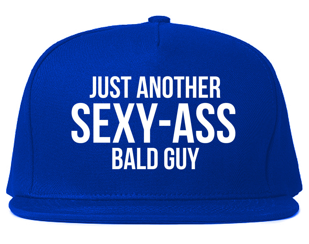 Just Another Sexy Bald Guy Funny Dad Mens Snapback Hat Royal Blue