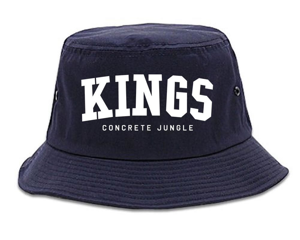 KINGS Conrete Jungle Mens Bucket Hat Navy Blue