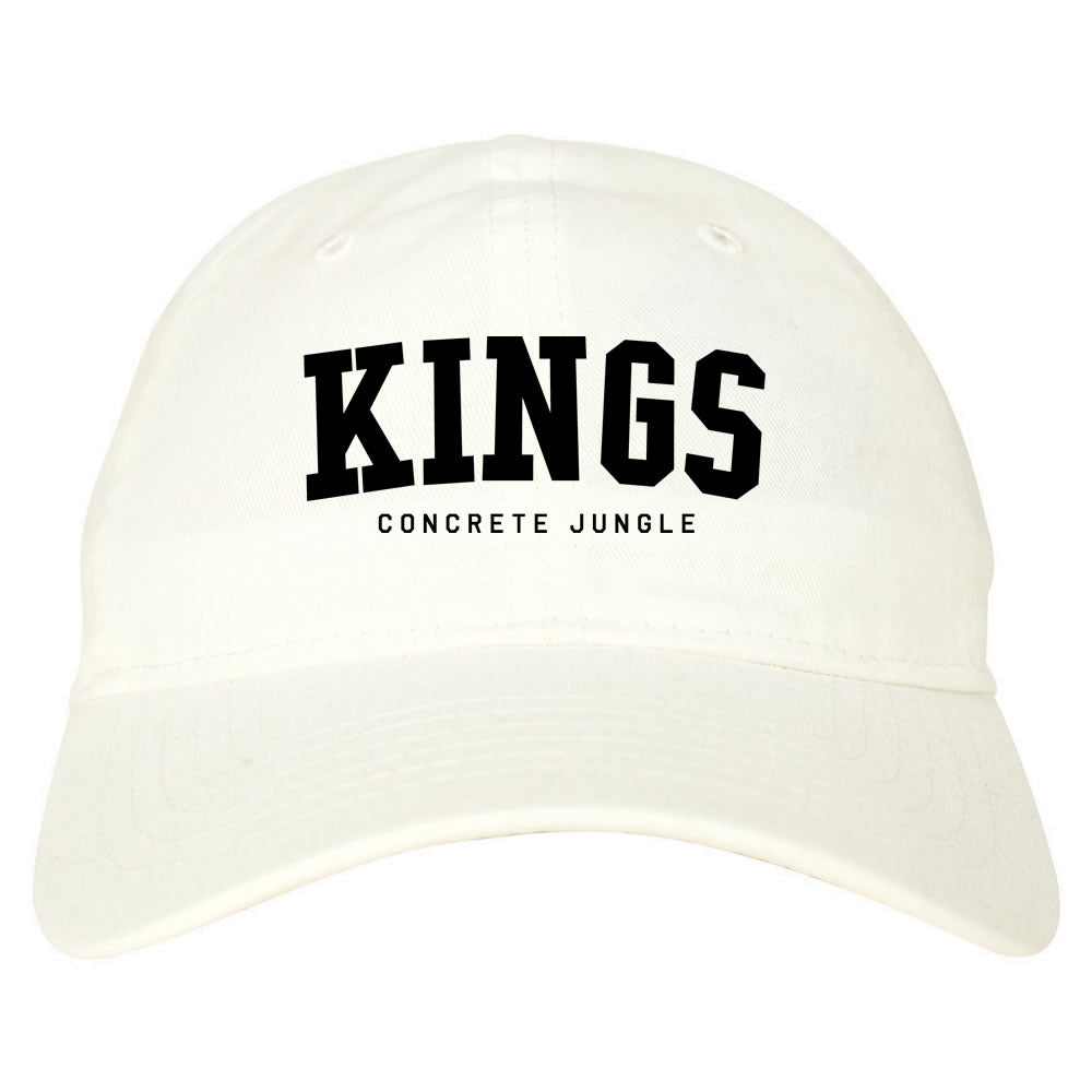 KINGS Conrete Jungle Mens Dad Hat Baseball Cap White