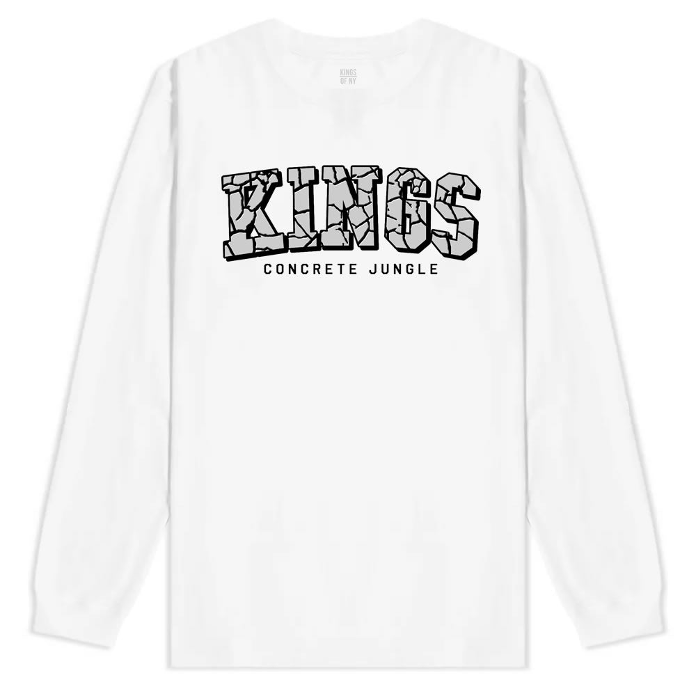 KINGS Conrete Jungle Mens Long Sleeve T-Shirt White