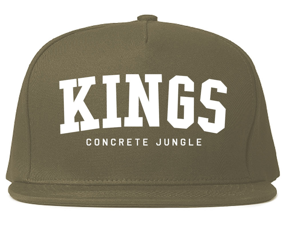 KINGS Conrete Jungle Mens Snapback Hat Grey