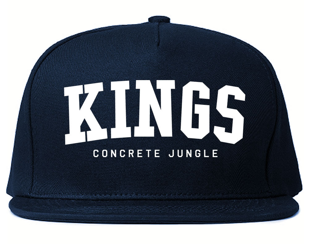 KINGS Conrete Jungle Mens Snapback Hat Navy Blue