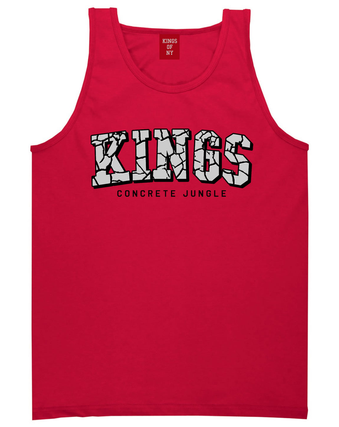 KINGS Conrete Jungle Mens Tank Top Shirt Red