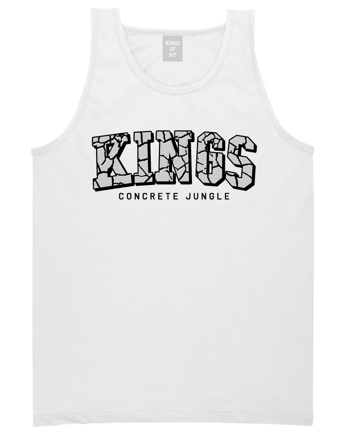 KINGS Conrete Jungle Mens Tank Top Shirt White