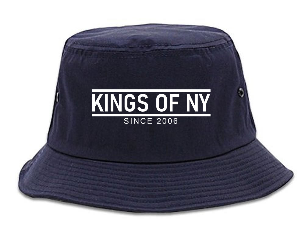 KINGS OF NY City Lines 2006 Mens Bucket Hat Navy Blue