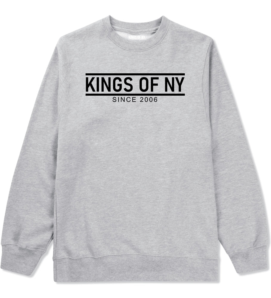 KINGS OF NY City Lines 2006 Mens Crewneck Sweatshirt Grey