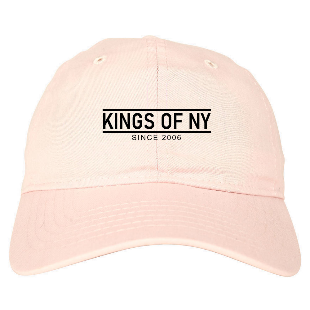 KINGS OF NY City Lines 2006 Mens Dad Hat Pink