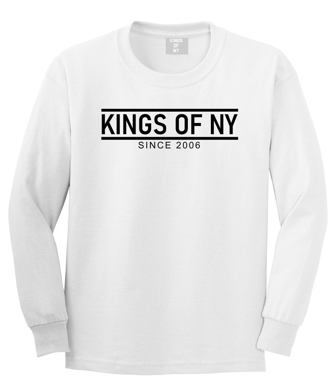 KINGS OF NY City Lines 2006 Mens Long Sleeve T-Shirt White