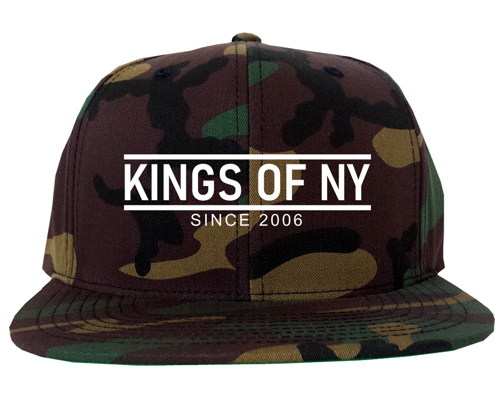 KINGS OF NY City Lines 2006 Mens Snapback Hat Army Camo