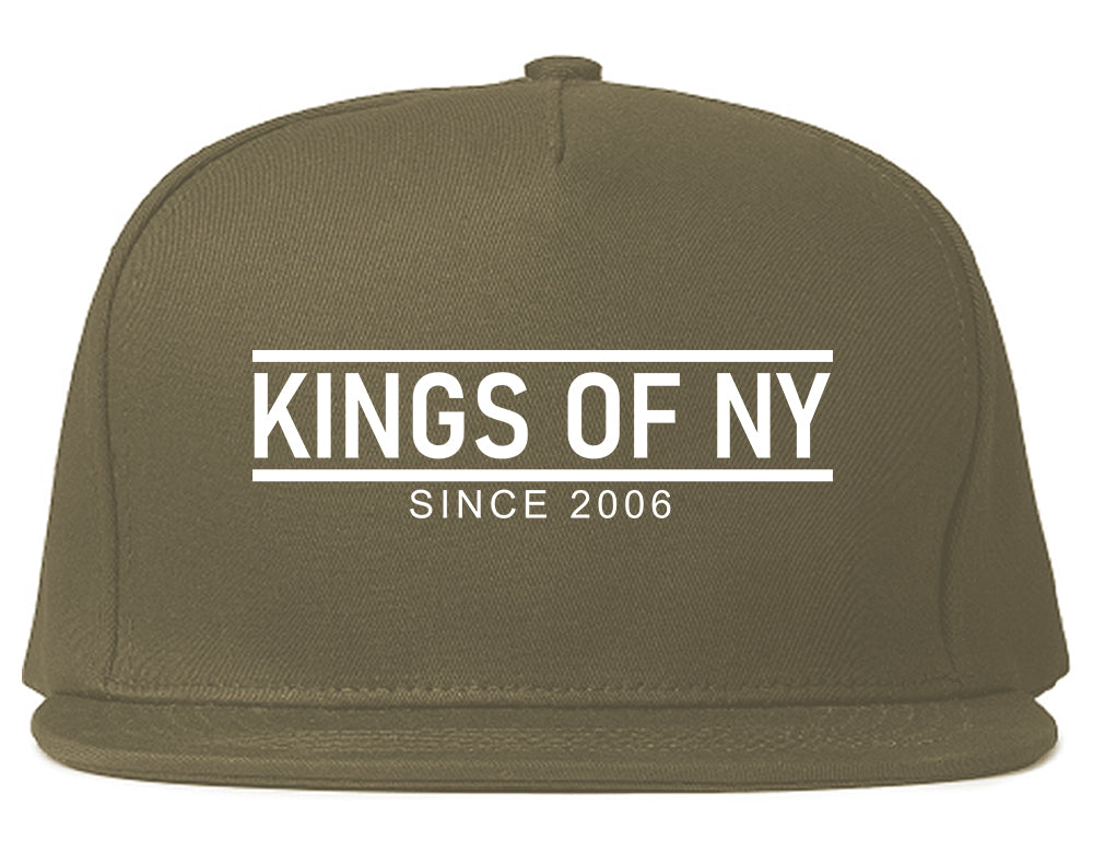 KINGS OF NY City Lines 2006 Mens Snapback Hat Grey