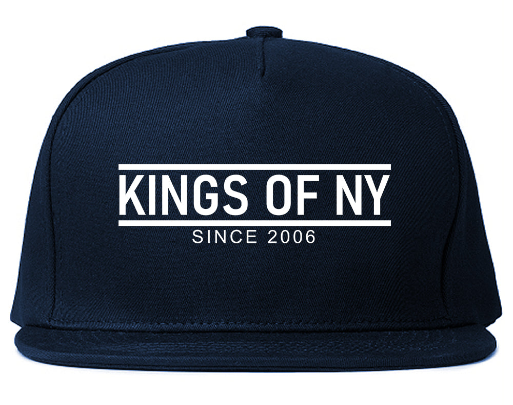 KINGS OF NY City Lines 2006 Mens Snapback Hat Navy Blue