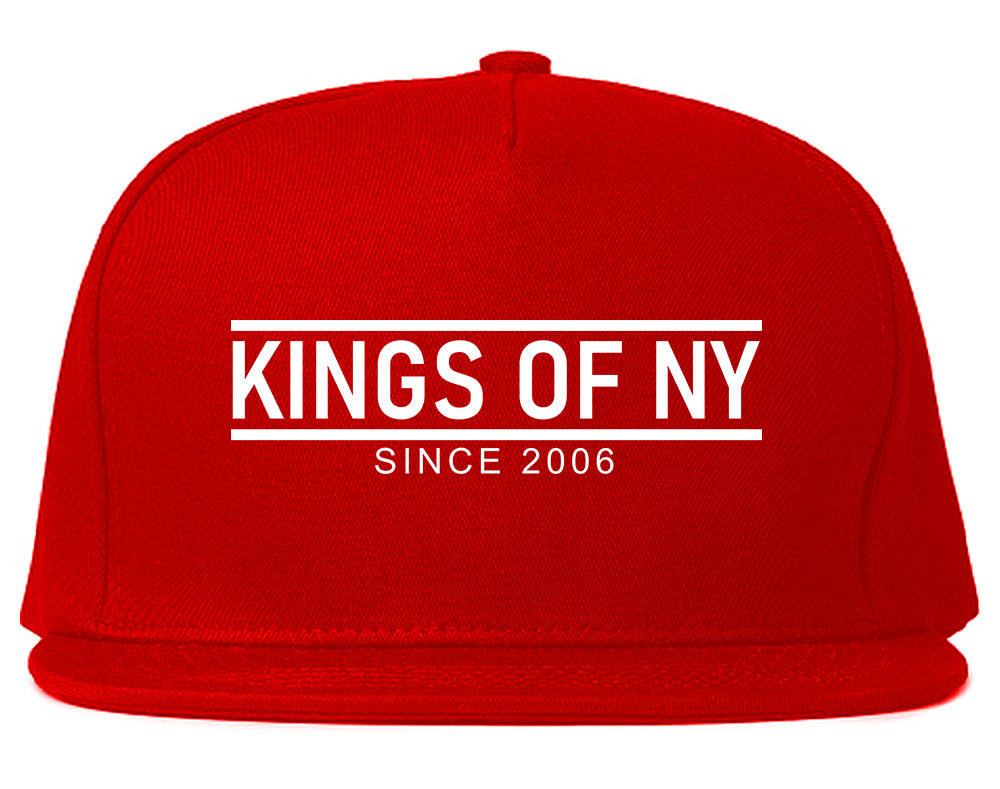 KINGS OF NY City Lines 2006 Mens Snapback Hat Red