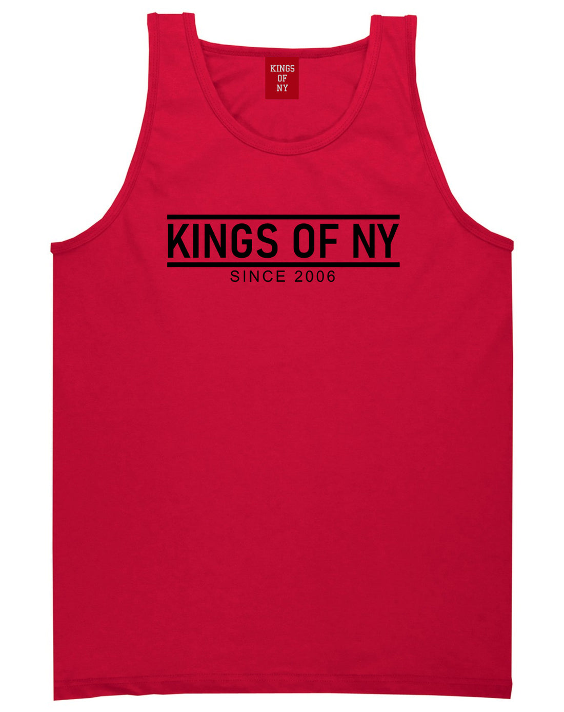 KINGS OF NY City Lines 2006 Mens Tank Top T-Shirt Red