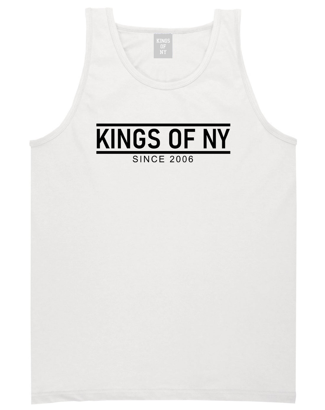 KINGS OF NY City Lines 2006 Mens Tank Top T-Shirt White