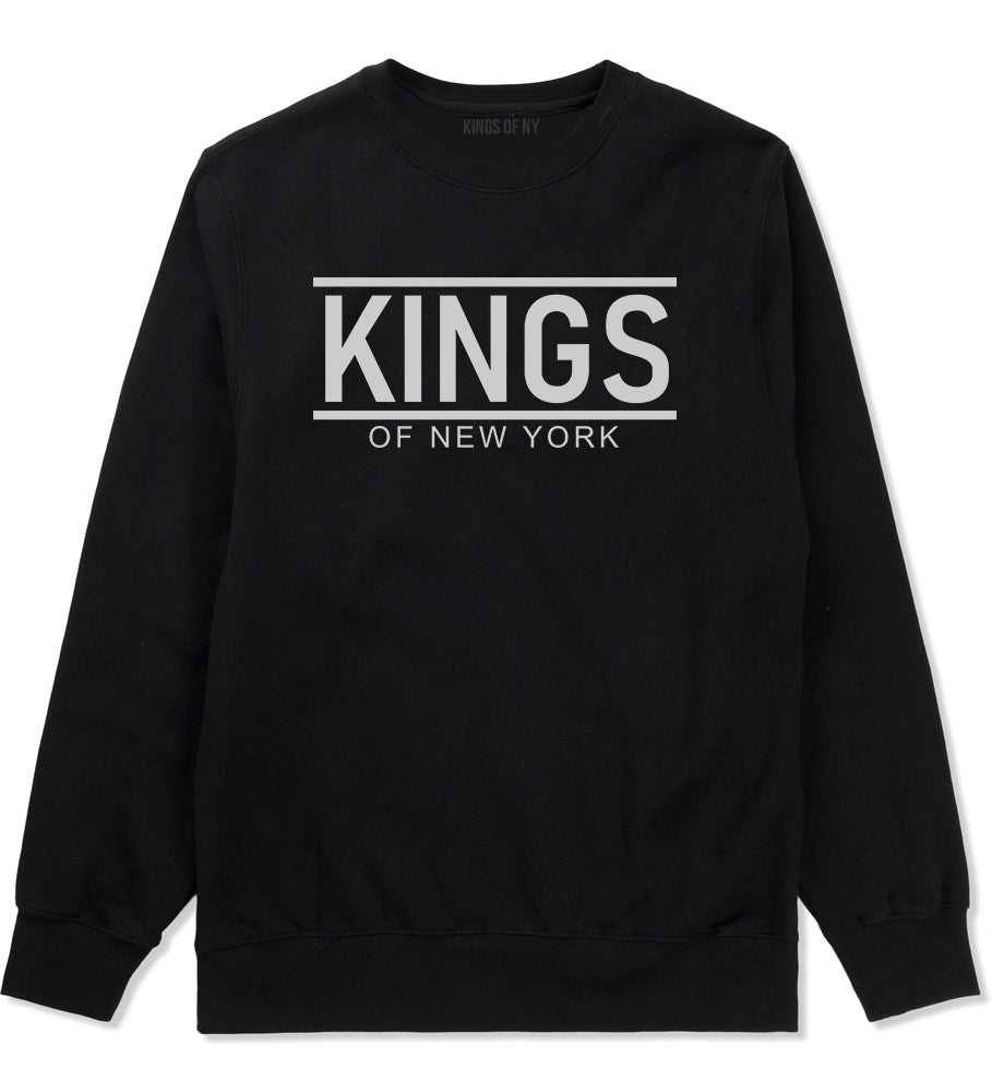 KINGS Of New York Lines Mens Crewneck Sweatshirt Black