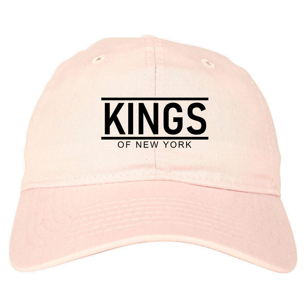 KINGS Of New York Lines Mens Dad Hat Pink