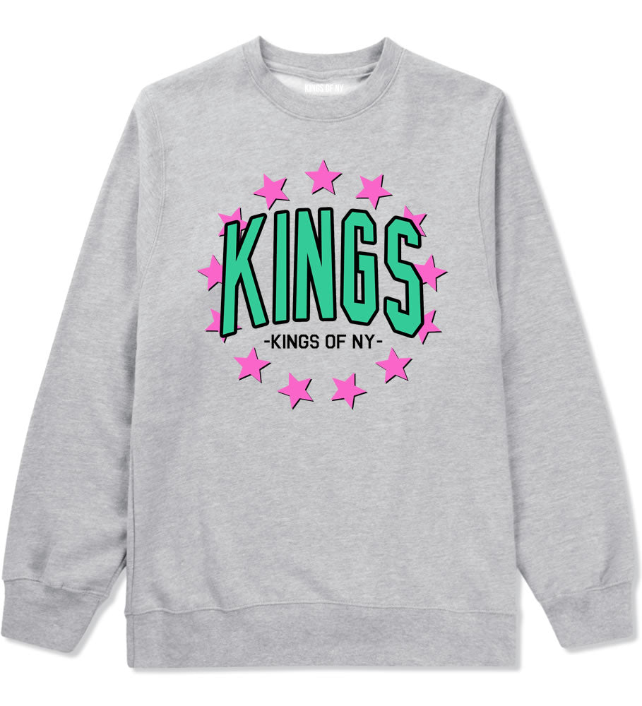 KINGS Stars F19 Mens Crewneck Sweatshirt Grey