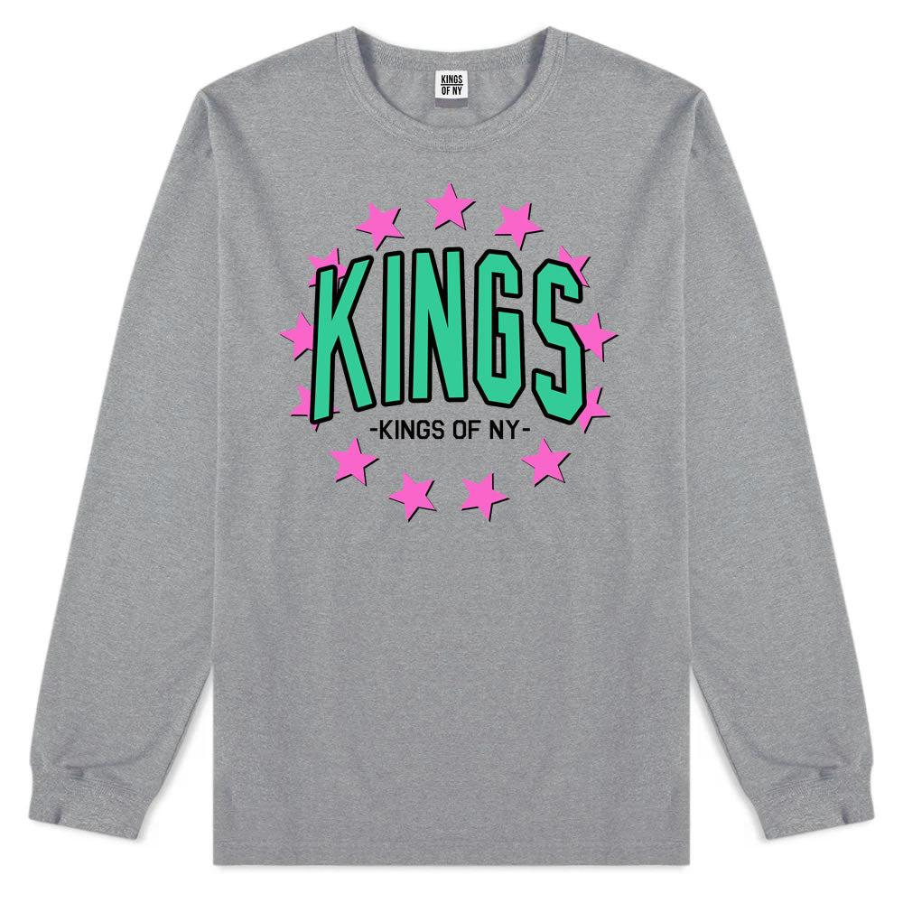 KINGS Stars F19 Mens Long Sleeve T-Shirt Grey