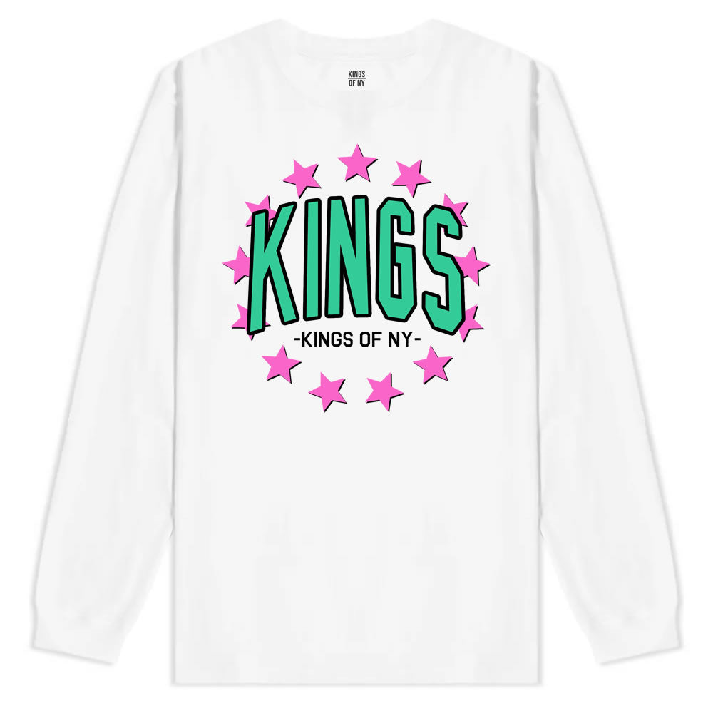 KINGS Stars F19 Mens Long Sleeve T-Shirt White
