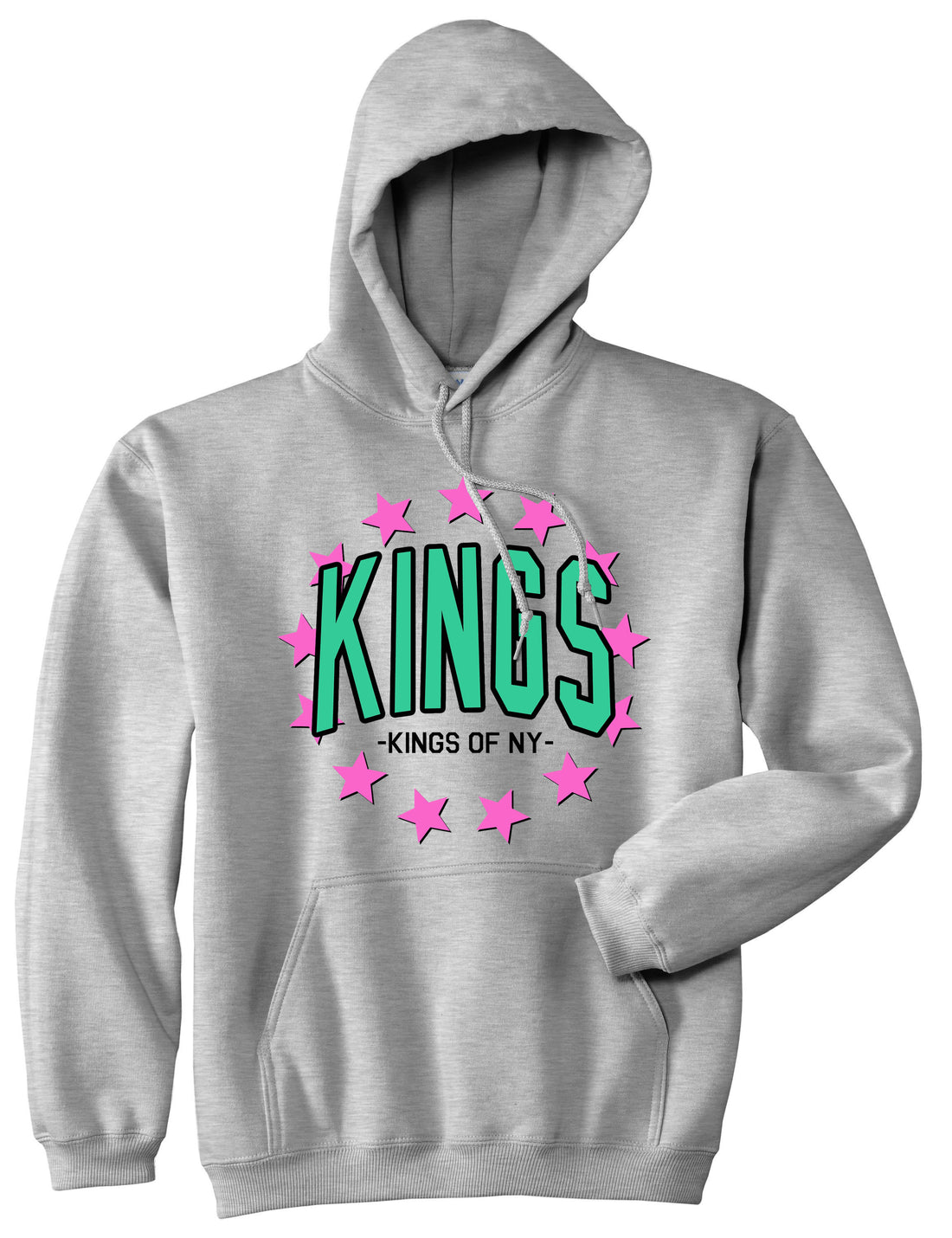 KINGS Stars F19 Mens Pullover Hoodie Grey