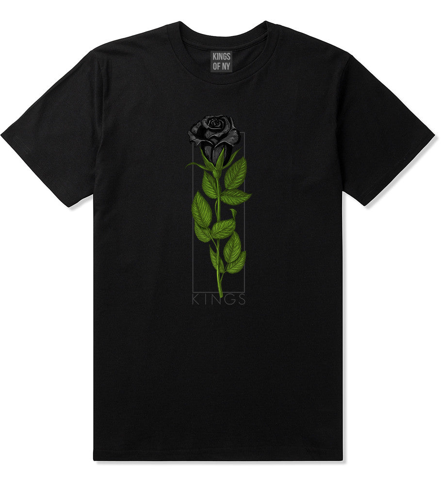 KINGS Black Roses T-Shirt in Black