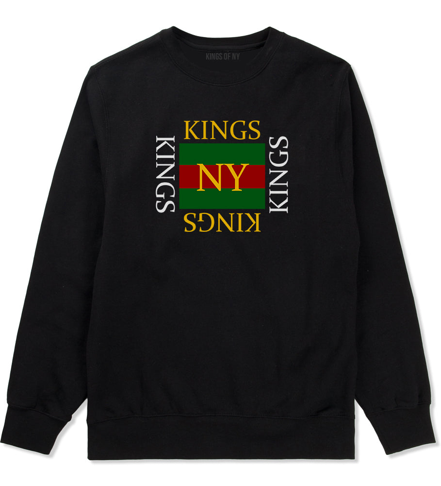KINGS Bootleg High Fashion Crewneck Sweatshirt in Black