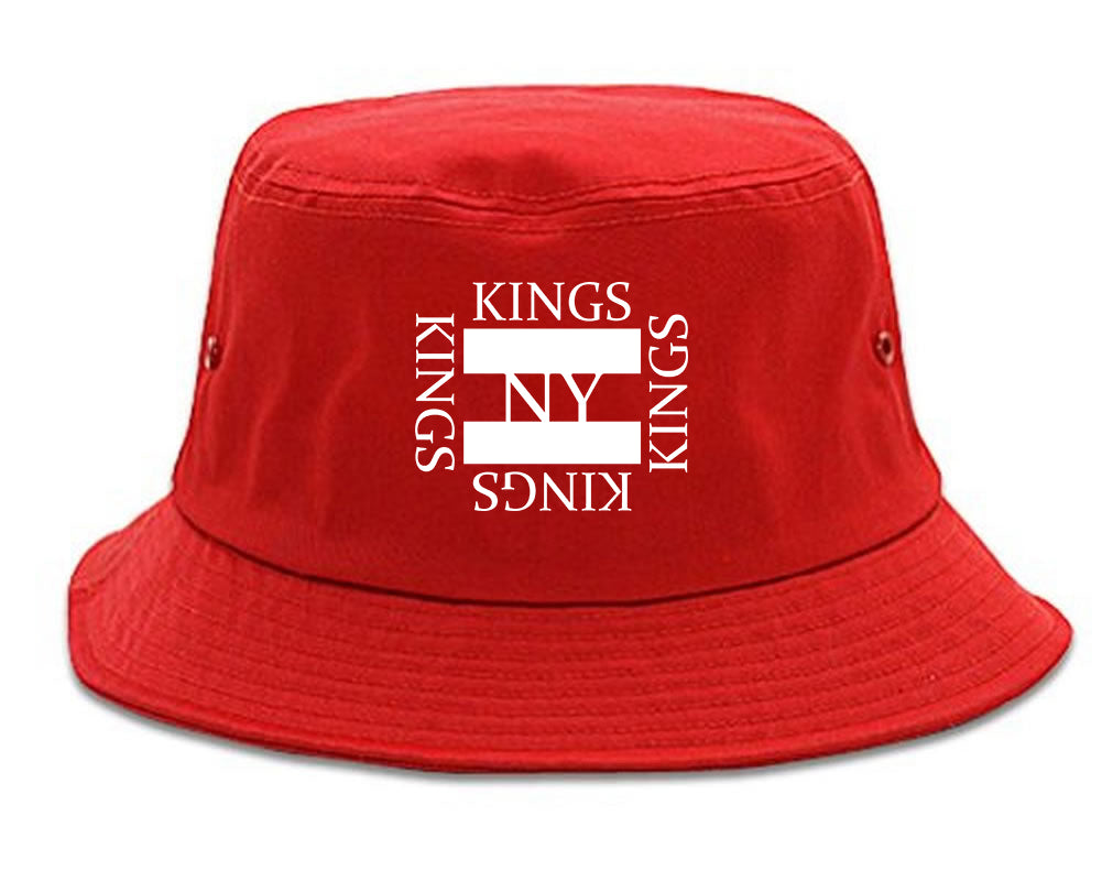 KINGS_Bootleg_High_Fashion Red Bucket Hat