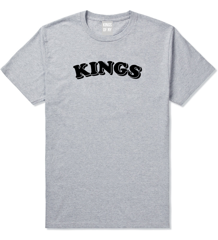 KINGS Bubble Letters T-Shirt in Grey